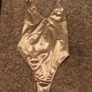 Metallic gold bodysuit or bikini